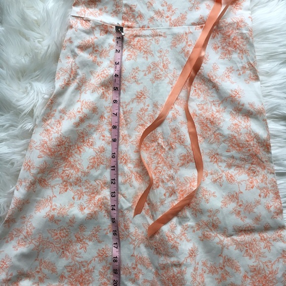 Strapless Peach & White Dress - Picture 7 of 7